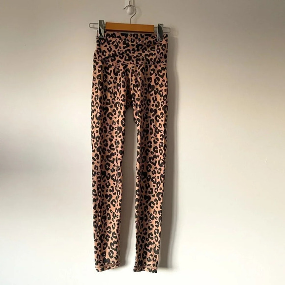 Aerie Real Me 7/8 High Waist Cross Over Offline Leopard Print Legging Sz S - Picture 2 of 6